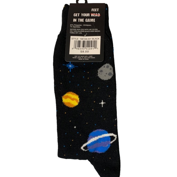 Mens “Into Socks” Space Print - Picture 2 of 6